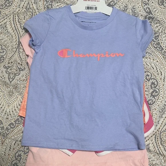 Champion Girls Pastel 4 Pieces Active Set size 5 - Picture 4 of 4